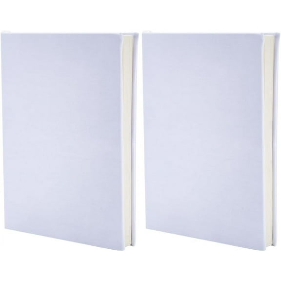 1bag Stretchable Book Cover 6"x9" White Elastic Notebook Wrap Sleeve Up to 18.5”x 9” Durable Washable Reusable Protective Cover for Hardcover Books Lovers Paperback Office Textbooks White