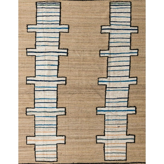 Ahgly Company Machine Washable Indoor Rectangle Abstract Brown Area Rugs, 2' x 5'