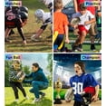 thumbnail image 3 of Barocity Football Premium Boy and Girl Official Match Ball With Reflective Rainbow Hex Pattern, Durable, Indoor, Outdoor, Training Playtime – Size 6 Gold, 3 of 8