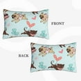 thumbnail image 2 of Pofeuu Cute Pug Dogs Print Polyester Microfiber Plush Pillowcases, Super Soft and Cozy Pillow Case Covers with Envelop Closure（Pillow core not included）-16"x24", 2 of 6