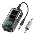 thumbnail image 1 of Transmisor Receptor Bluetooth 5.4 Adaptador Bluetooth Auxiliar Inalámbrico para TV/Avión/Coche/HiFi/Altavoz con Adaptador de Audio, 1 of 5