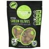 Mario Green Olives Pitted with Sea Salt, 4.2oz Brineless Pouch