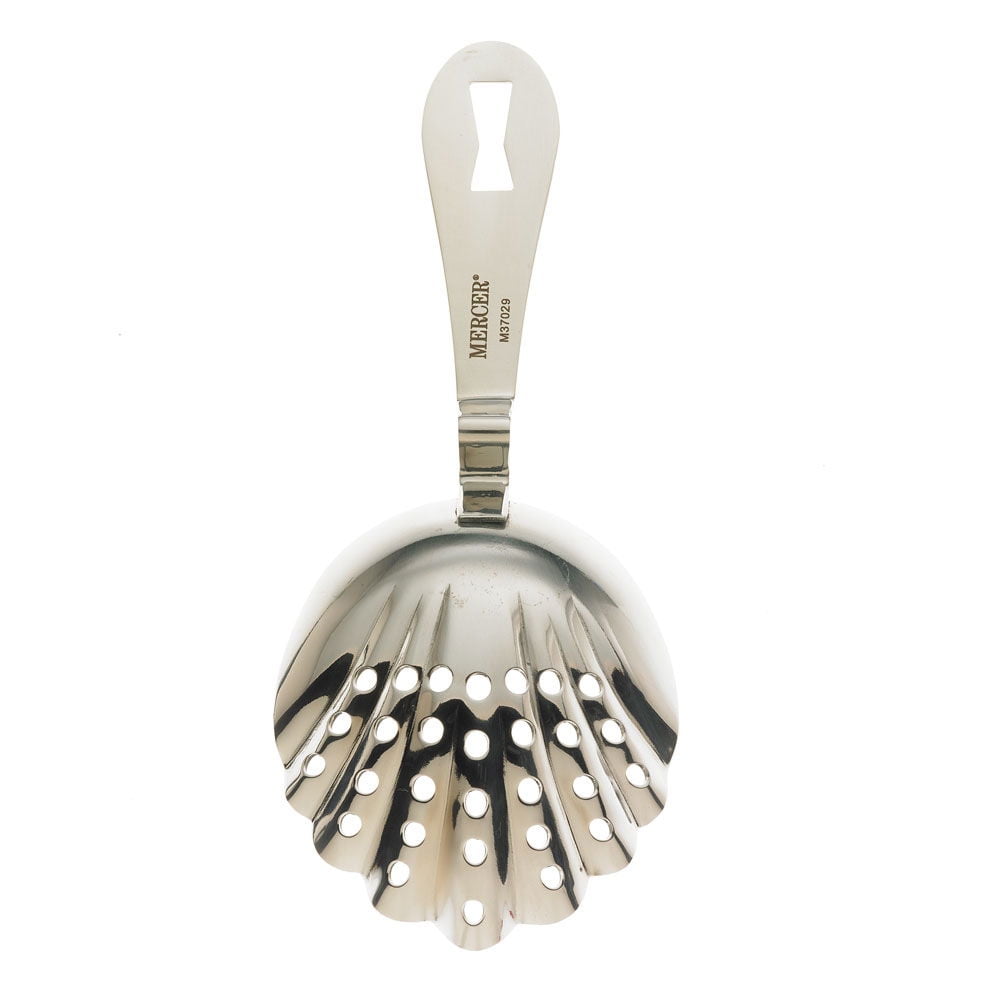 Mercer Barfly Scalloped Julep Strainer | Stainless Steel