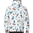 thumbnail image 7 of Rateoe Undersea Animals Pattern Mens Hoodie, Pullover Hooded Sweatshirt, Kangaroo Pocket Hoodie Ideal for Daily Wear, Travel and Home-X-Large, 7 of 7