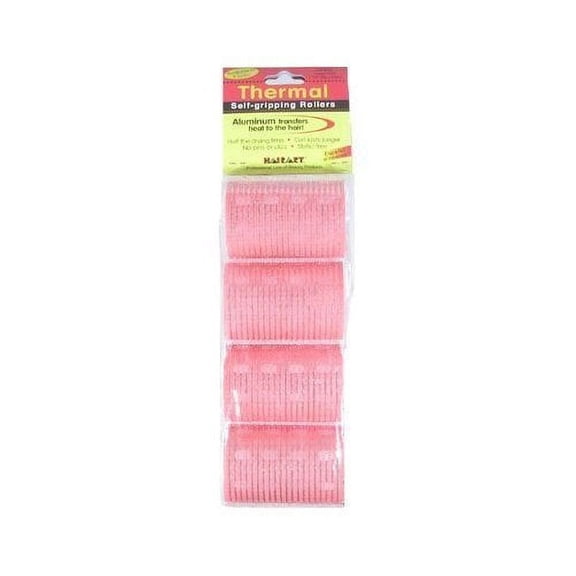 Hair Art Thermal Self-Grip Rollers - Pink (1 1/2") – 4 pc