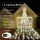 thumbnail image 4 of Luces de cadena solares Vhermosa 317 LED 8 modos a prueba de agua para jardín Navidad, 4 of 6