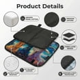 thumbnail image 4 of Funny Goat Family Psychedelic Art Foldable Seat Cushion for Bleachers, Stadium Seats, Camping & Outdoor Events, Portable Lightweight Pad with Carabiner, 4 of 6
