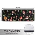 thumbnail image 5 of Kitchen Rugs Sets Of 2,Red Mushroom Leaf Black Pattern Anti Fatigue Kitchen Mat Rugs Non Slip Washable,Decorative Kitchen Floor Mats for Kitchen,Sink,Laundry,17"x47"+17"x47", 5 of 5