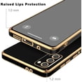 thumbnail image 4 of Galaxy S20 Case, Designed for Electroplated Samsung Galaxy S20 4G/5G Phone Case, Case Soft TPU Protective Shockproof Flexible Samsung Galaxy S20 Case 6.2 inch,Inky Black, 4 of 12