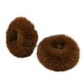 thumbnail image 1 of 2Pcs Bright Color Simple Hair Ties Handmade Faux Rabbit Fur Furry Scrunchies Hair Accessories, 1 of 11