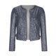 thumbnail image 5 of Chaquetas y abrigos casuales sin mangas y sin capucha para mujer, chaqueta de lentejuelas con abertura frontal, blazer corto de manga larga, abrigo informal, tops, abrigo para mujer, 5 of 8