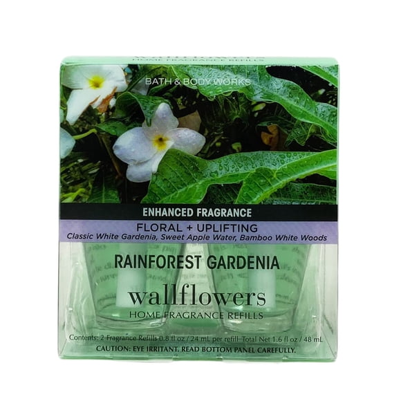 Recargas de fragancia Bath & Body Works Rainforest Gardenia, 24 ml, paquete de 2