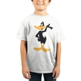 thumbnail image 5 of Boys Classic Looney Tunes Daffy Duck Character White Graphic Tee-S, 5 of 7