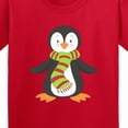 thumbnail image 4 of Inktastic Cute Penguin, Little Penguin, Penguin with Scarf Youth T-Shirt, 4 of 5