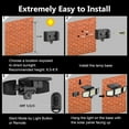 thumbnail image 3 of Solar Lights Outdoor - 210 LED 2500LM Waterproof Motion Sensor Security Lights with Wireless Remote Flood Lights for Patio Garage Yard Entryways, 4 Packs, 3 of 9
