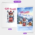 thumbnail image 2 of Hello Welcome Winter The Ski Toy Fox Terrier Snowy Day 5x7in Folded Greeting Card Dog Lover Single Note Card with Envelope - 13013, 2 of 5