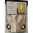 thumbnail image 2 of Set of 2 Grommet Top Faux Silk Curtain Panels, 84" Long, Peach, 2 of 2