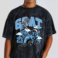 thumbnail image 2 of 14 University Blue 14s Washed Shirt, Goat 23, Shirts Match Sneakers, 2 of 3