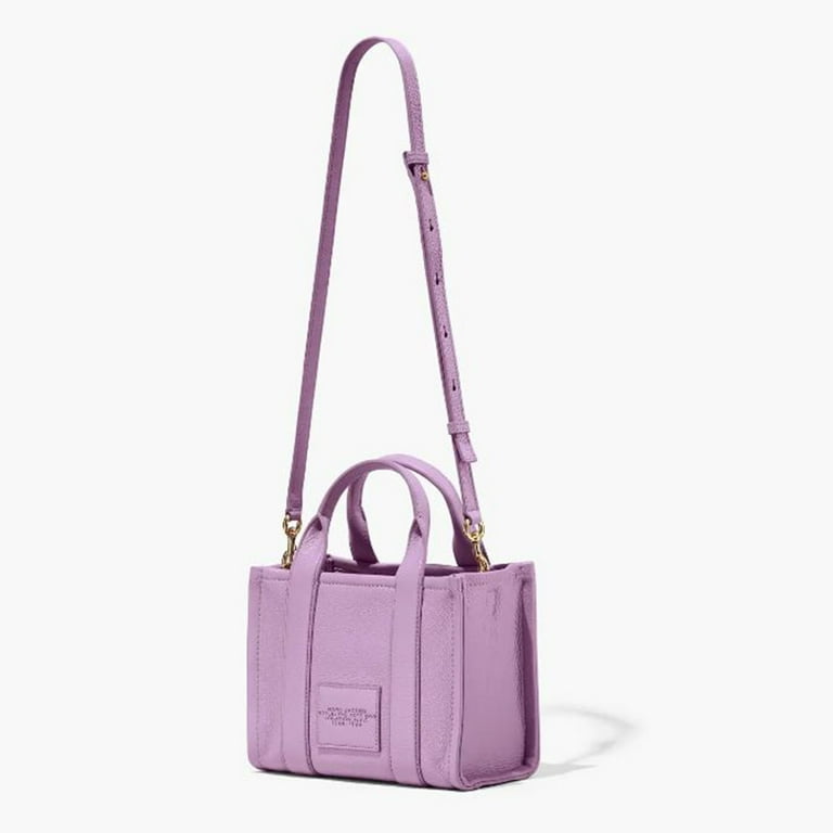Marc Jacobs Womens The Leather Small Tote Bag Regal Orchid