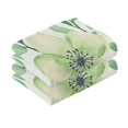 thumbnail image 2 of Cotton Towel Two-Piece 16x28 Inch One Sizex2 Face Towel Set Towel Set Cotton Hand Bath Towel Bathroom Beach Vibrant Turquoise Flowers, 2 of 8