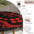 thumbnail image 3 of Red Game Controller Round Tablecloth for 36-44 Inch Tables,Fitted Table Cover with Elastic Edge,Modern Art Gaming Handheld Black Waterproof Outdoor Table Cloth Protector for Patio Garden Dinner, 3 of 9