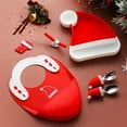 thumbnail image 3 of TopLLC Dinner Christmas Gift 304 Stainless Steel Spoon And Fork Gift Box Set Toddler Plates With Suction a Plate, 3 of 4