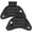 Black, variant on ProsourceFit Weighted Gloves, Pair of 2 lb. Neoprene Fitness Hand Weights