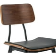 thumbnail image 4 of INO Design Bentwood Modern Dining Chair with PU Leather Seat and Wooden Legs – Kitchen, Desk, Lounge Chair - Set of 2, 4 of 4
