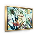 thumbnail image 3 of Designart 'VIntage Tropical Flowers I' Tropical Framed Canvas Wall Art Print, 3 of 5