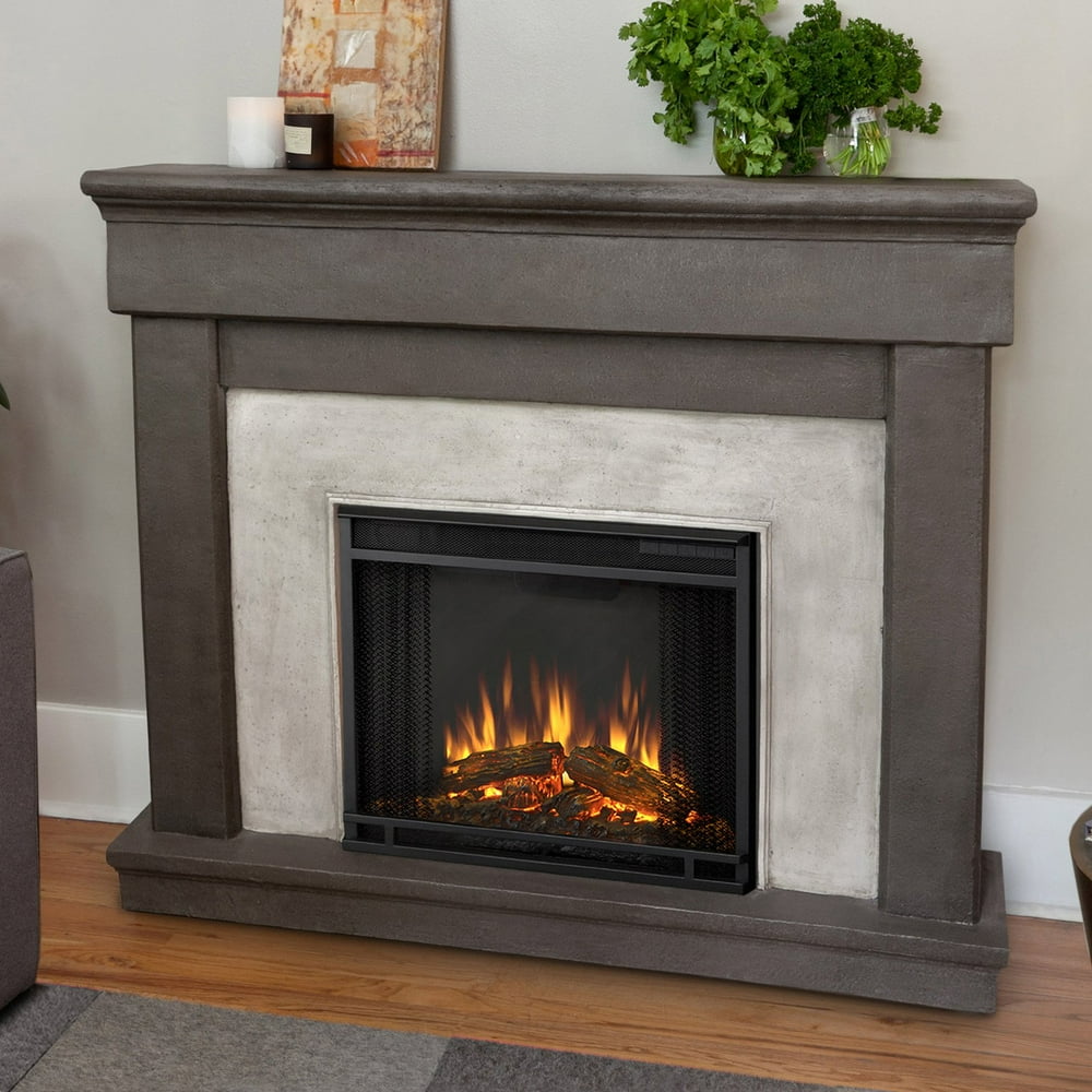 Real Flame Cascade Indoor Electric Fireplace Dune Stone
