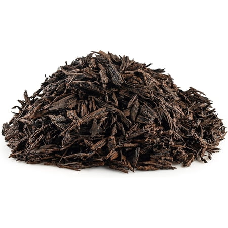 Premium Shredded Rubber Mulch for Gardens, Lawns, and Landscaping | Long Lasting Color | Looks Like Natural Wood Mulch (1.5 CU. FT. - 27 LBS, Brown)