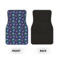 thumbnail image 2 of Naloa Skull flower cute Car Foot Mat Set of 4 Pieces - Universal Floor Liner Neoprene Full Set Floor Mats for Cars Trucks SUV, 2 of 7