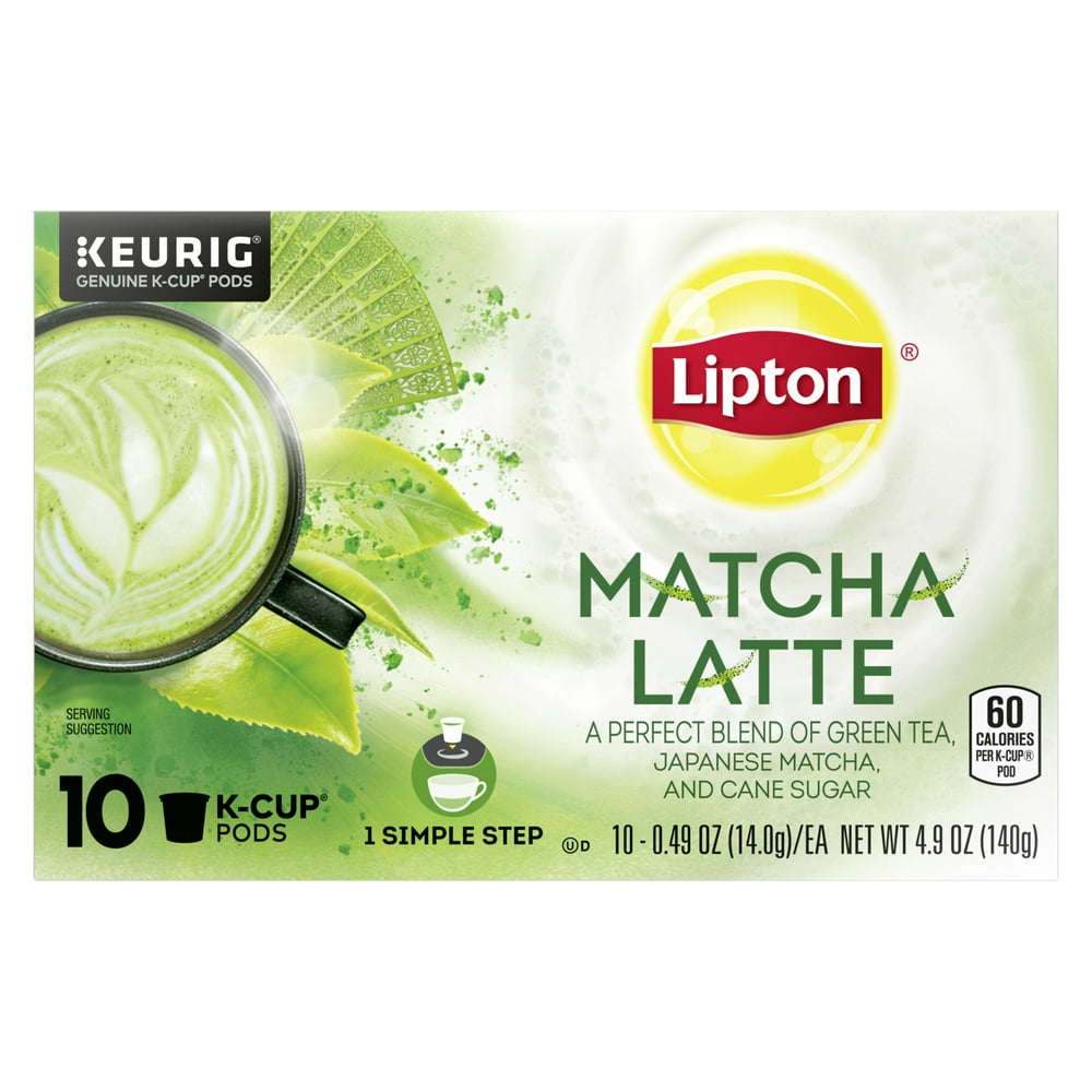 Lipton Matcha Latte 1Step Tea KCups 10 count