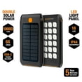 thumbnail image 4 of ToughTested Dual 10,000mAh Solar Power Bank with USB-C PD 18W & USB-A, 18-LED Flashlight, IP44 Weatherproof Rugged Portable Charger with 5-Year Warranty for Camping & Emergency Use, 4 of 6