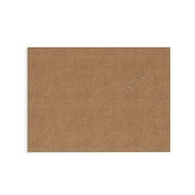 U Brands Cork Canvas Bulletin Board, 24 x18, Frameless, Brown
