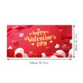 thumbnail image 2 of Valentine'S Day Flag Banner Party Decoration Background Drap Suspendu Drapeau d'Extérieur Rose, 2 of 2