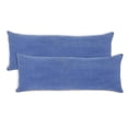 thumbnail image 2 of Harlow Hill Loomed Solid Cotton Lumbar Pillow - Blue - Set of 2, 2 of 9