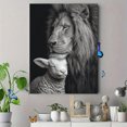 thumbnail image 4 of Lion and Lamb Home Decor Canvas Wall Art 15.75x11.81 Inches, 4 of 8