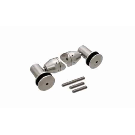 CRL Brushed Stainless Double Arm Fixed Fitting Set for 1/2