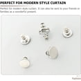 thumbnail image 3 of Curtain Tiebacks Curtain Magnets Closure, Magnetic Curtain Weights Closure Magnets for Curtains Anti-Rust Alloy for Shower Curtain 0.63\\u201d Round Magnets Button to Leaking Home Decor, 3 of 5