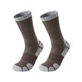 thumbnail image 2 of Domzle Hiking Socks, Moisture Wicking Breathable Cushioned Running Socks, Anti-Blister Socks for Men Women Coffee, 2 of 4