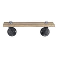 thumbnail image 2 of Estante Acme Brantley de madera de roble con marco de tubo de metal, 2 of 5