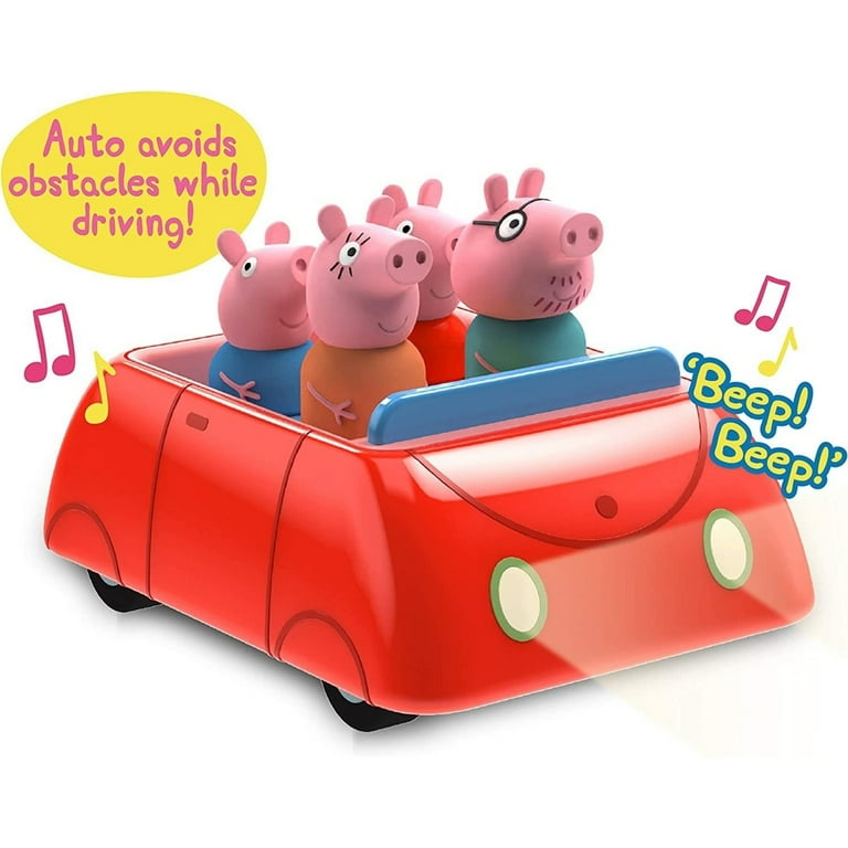 Peppa Pig's Family Red Clever Car Lights Sounds George Daddy Mummy Pig WOW!  Stuff 