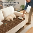 thumbnail image 6 of decorUhome Sofa Cover for Dogs, Non Slip Fuzzy Couch Cover, Washable Slipcover for Pets(Chocolate, 27.6" x 70.9"), 6 of 10