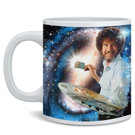 

Bob Officially Licensed Ross Mug Painting Galaxy Stars Space Universe Cool Motivational Retro Vintage Style Positive Energy Ceramic Coffee Mug Tea Cup Fun Novelty Gift 12 oz