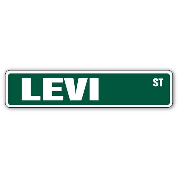 LEVI Street Sign Childrens Name Room Sign | Indoor/Outdoor |  18" Wide