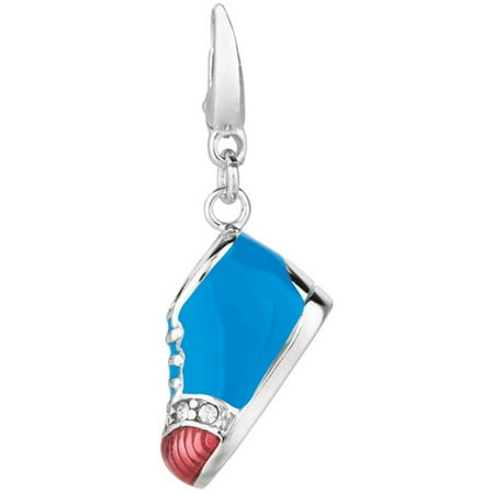 Women's Sterling Silver Boy Baby Shoe Clip-On Charm