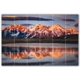 thumbnail image 1 of Picture-Tiles.com: Mountains Ceramic Tile Wall Mural WAL500873-64S. 25.5"W x 17"H using (24) 4.25" x 4.25" Ceramic Tiles-Satin Finish, 1 of 3