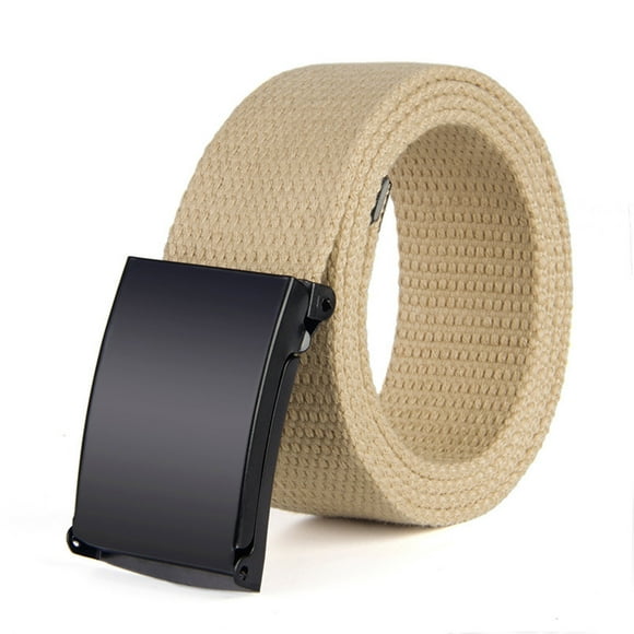 Belt Men Women Fashion Waist Belt Narrow Stretch Dress Belt Pants Belt Buckle Canvas Waistband Belt