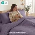 thumbnail image 6 of U by Bedsure 3 Pieces King Comforter Bedding Set, Purple Bed Comforter Set for All Seasons, 1 Lightweight Prewashed Comforter and 2 Pillowcases, King, Grayish Purple, 6 of 7